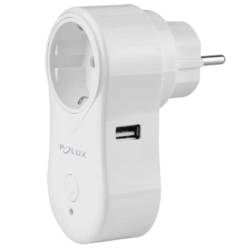 Inteligentne gniazdo SMART 3400W/230V Wi-Fi Tuya + USB SCHUKO