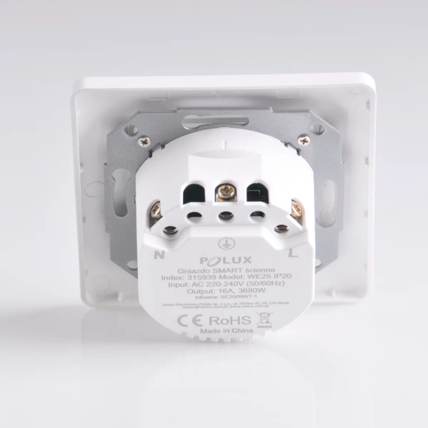 Inteligentne gniazdo SMART 3680W/230V/16A Wi-Fi Tuya SCHUKO