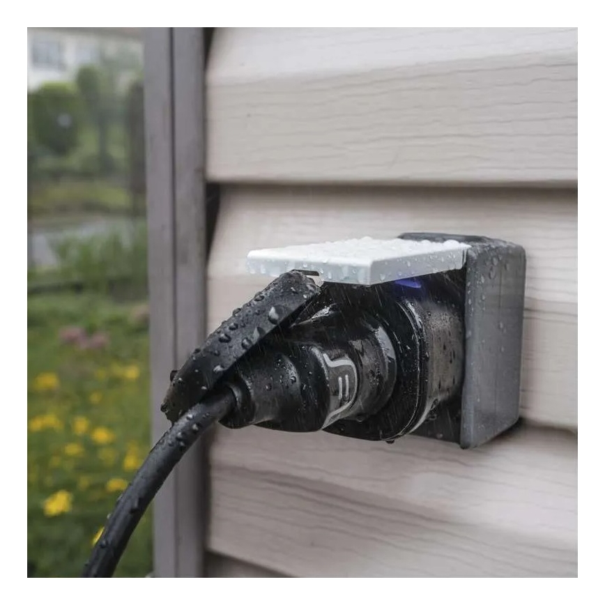 Inteligentne zewnętrzne gnizadko GoSmart 3680W/230V/16A Wi-Fi Tuya IP44