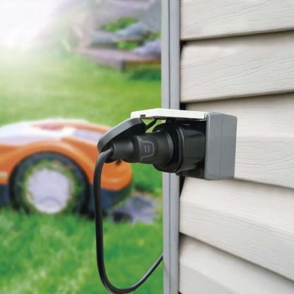 Inteligentne zewnętrzne gnizadko GoSmart 3680W/230V/16A Wi-Fi Tuya IP44