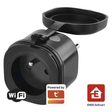 Inteligentne zewnętrzne gnizadko GoSmart 3680W/230V/16A Wi-Fi Tuya IP44