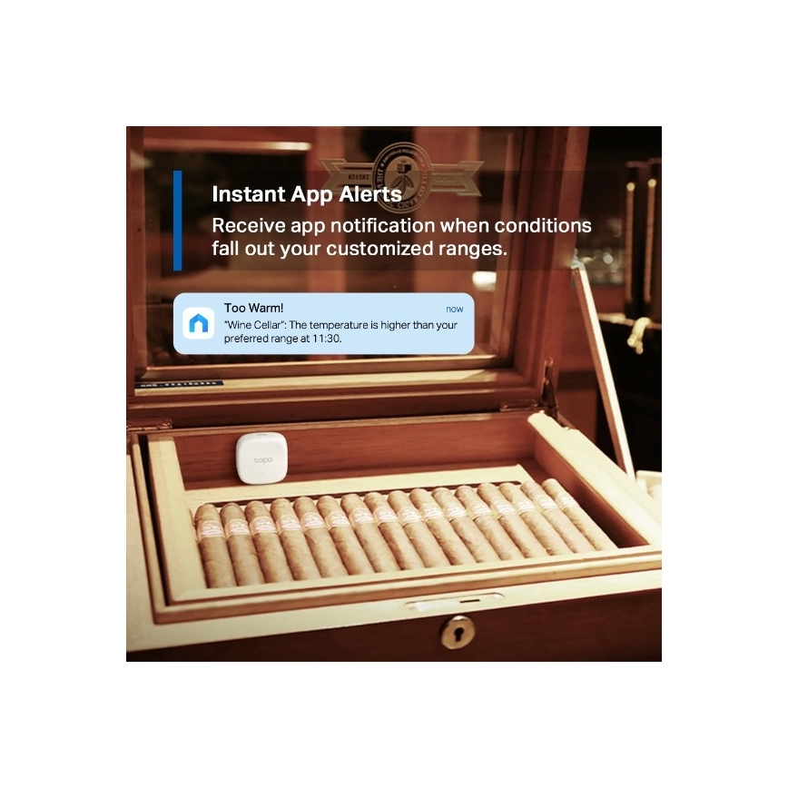 Inteligentny czujnik do pomiaru temperatury i wilgotności — zasilany baterią 1xCR2450