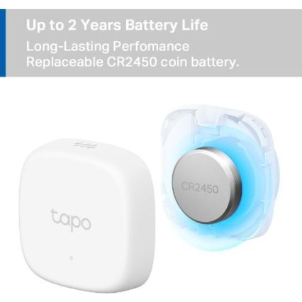 Inteligentny czujnik do pomiaru temperatury i wilgotności — zasilany baterią 1xCR2450