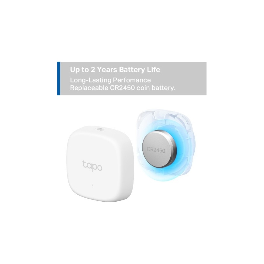 Inteligentny czujnik do pomiaru temperatury i wilgotności — zasilany baterią 1xCR2450