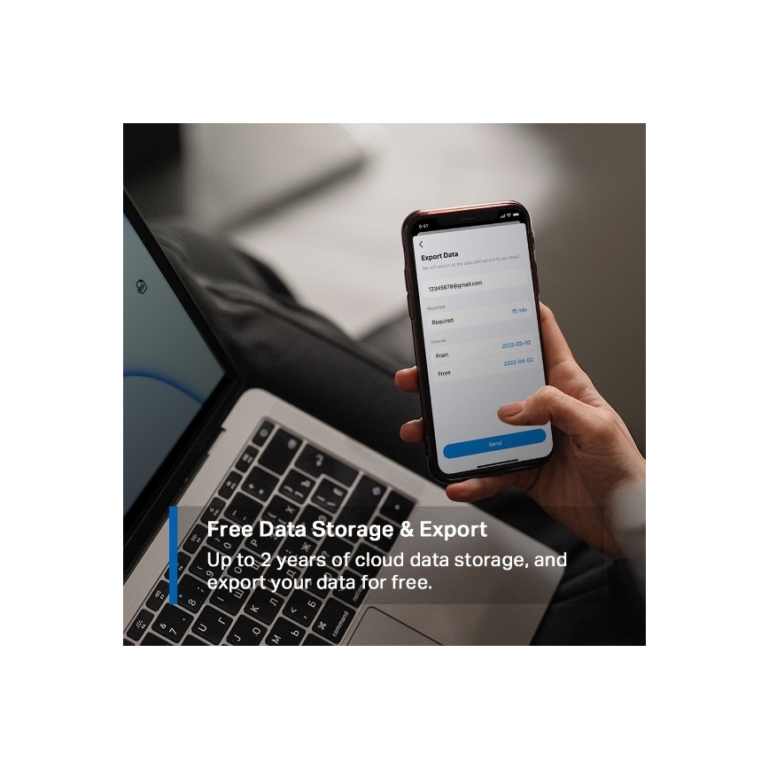 Inteligentny czujnik do pomiaru temperatury i wilgotności — zasilany baterią 1xCR2450