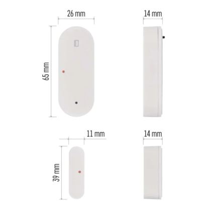 Inteligentny czujnik drzwi GoSmart 1xCR2032