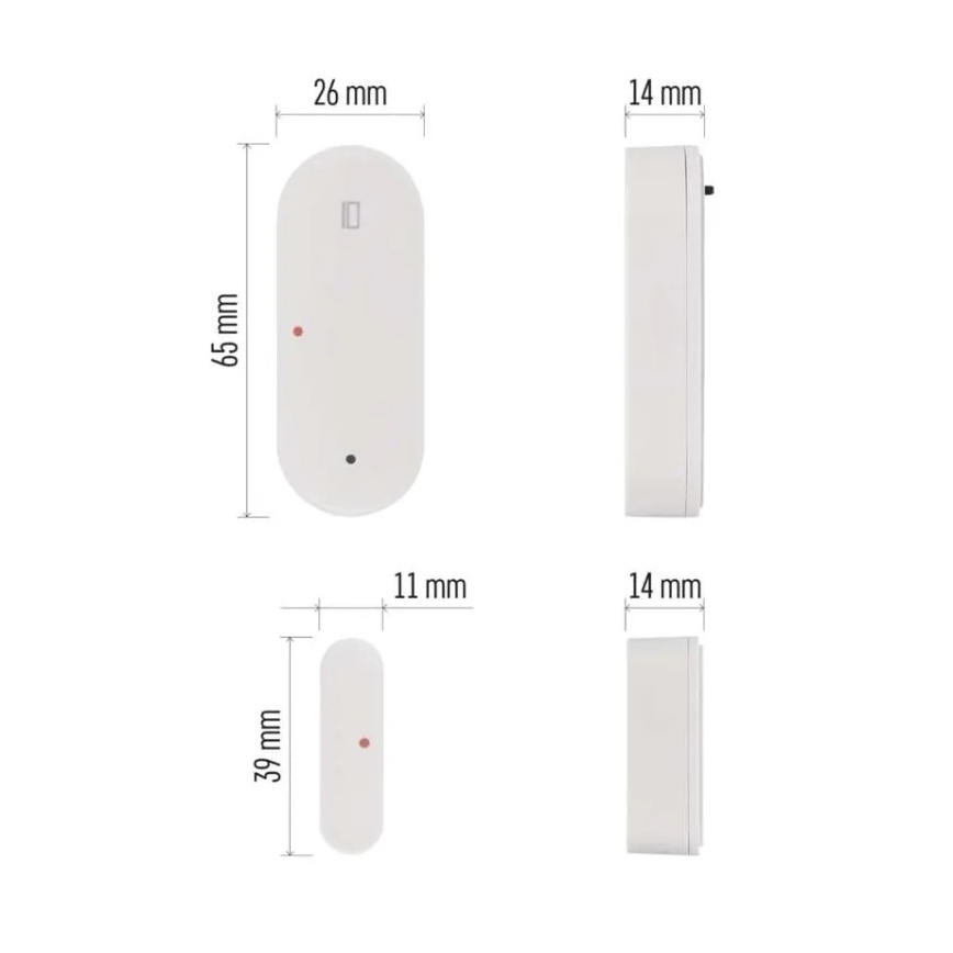Inteligentny czujnik drzwi GoSmart 1xCR2032