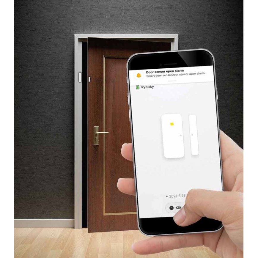 Inteligentny czujnik okien i drzwi 3,7V 500 mAh Wi-Fi Tuya