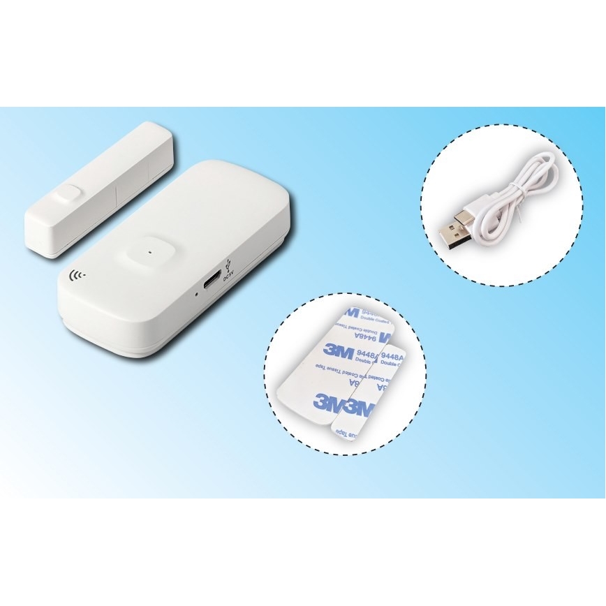Inteligentny czujnik okien i drzwi 3,7V 500 mAh Wi-Fi Tuya