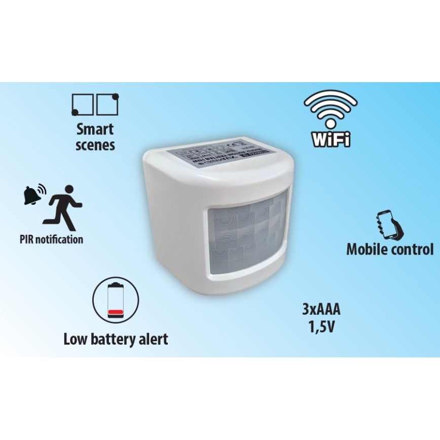 Inteligentny czujnik ruchu 3xAAA Wi-Fi Tuya