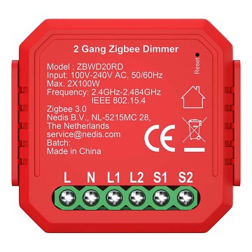 Inteligentny dwukanałowy ściemniacz SmartLife 230V