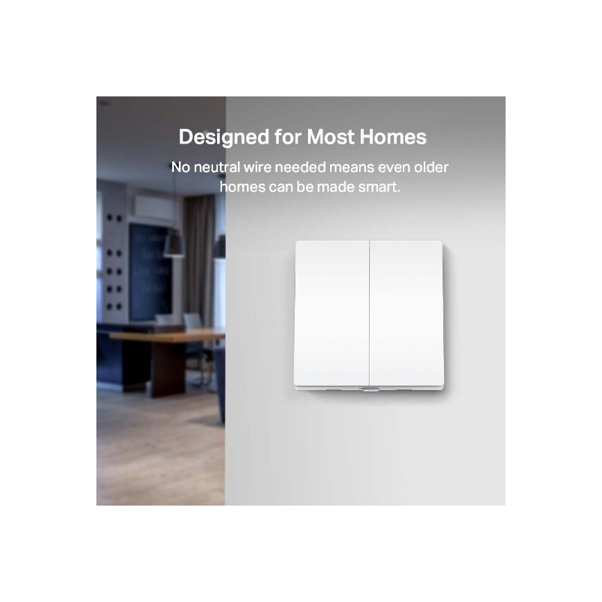 Inteligentny dwuklawiszowy włącznik oświetlenia 2xAAA