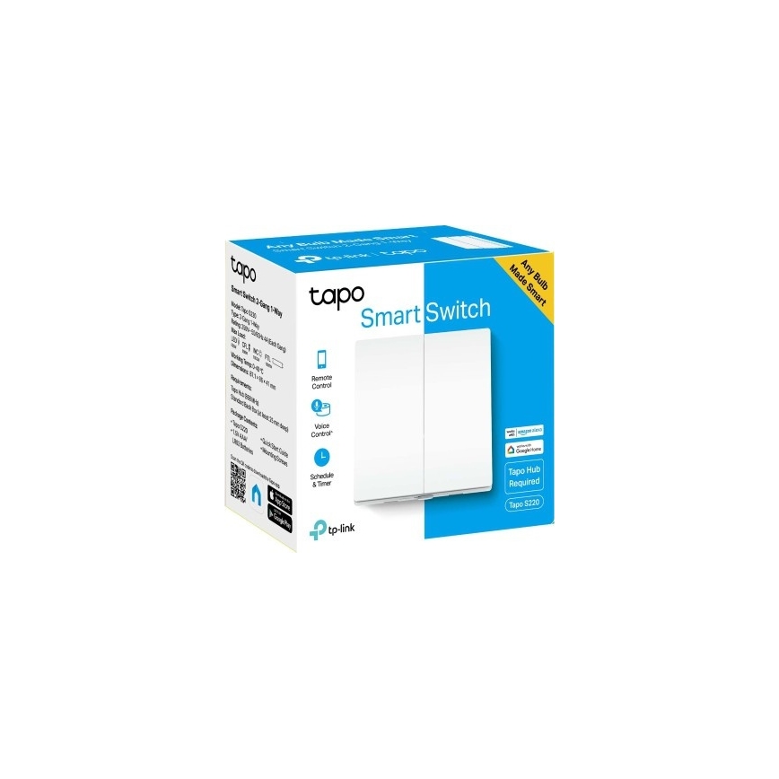 Inteligentny dwuklawiszowy włącznik oświetlenia 2xAAA