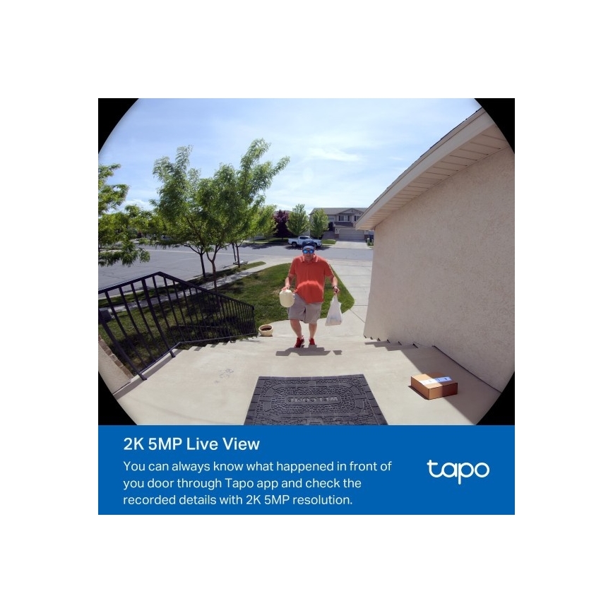 Inteligentny dzwonek wideo 2K 10000 mAh IP66 Wi-Fi Tuya