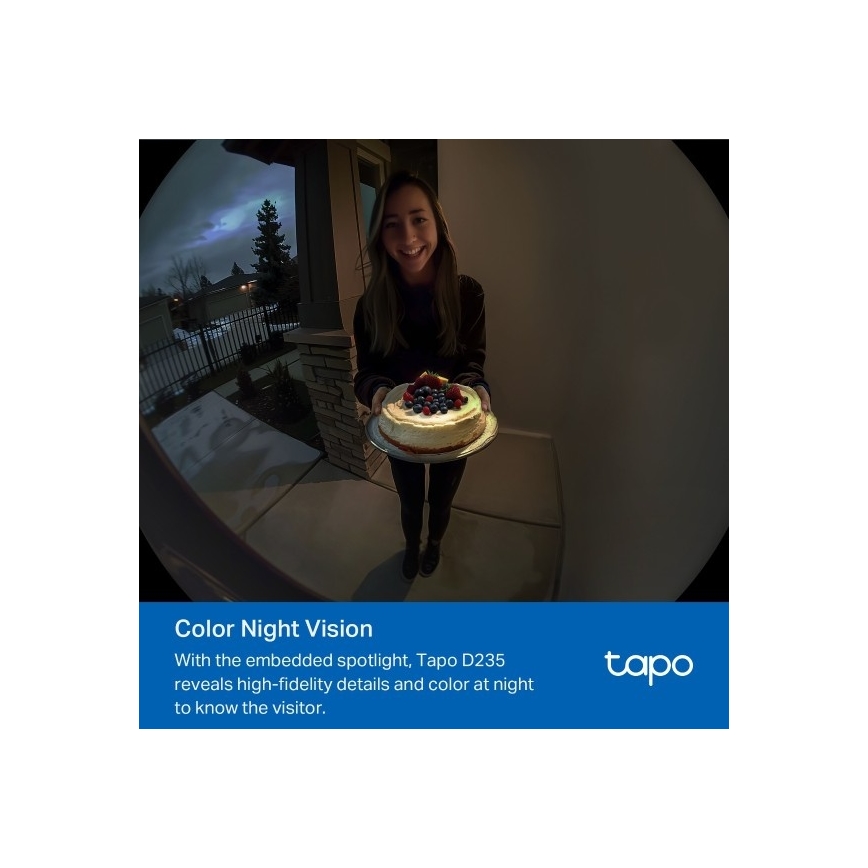 Inteligentny dzwonek wideo 2K 10000 mAh IP66 Wi-Fi Tuya