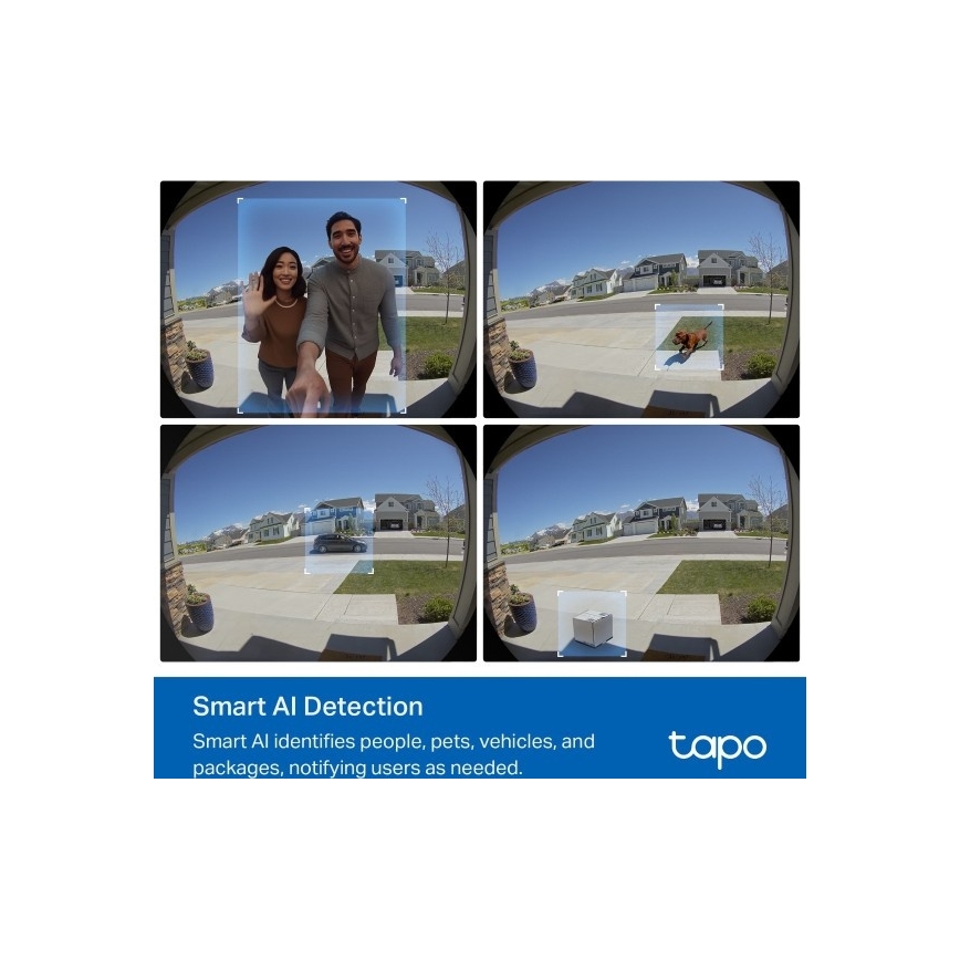 Inteligentny dzwonek wideo 2K 10000 mAh IP66 Wi-Fi Tuya