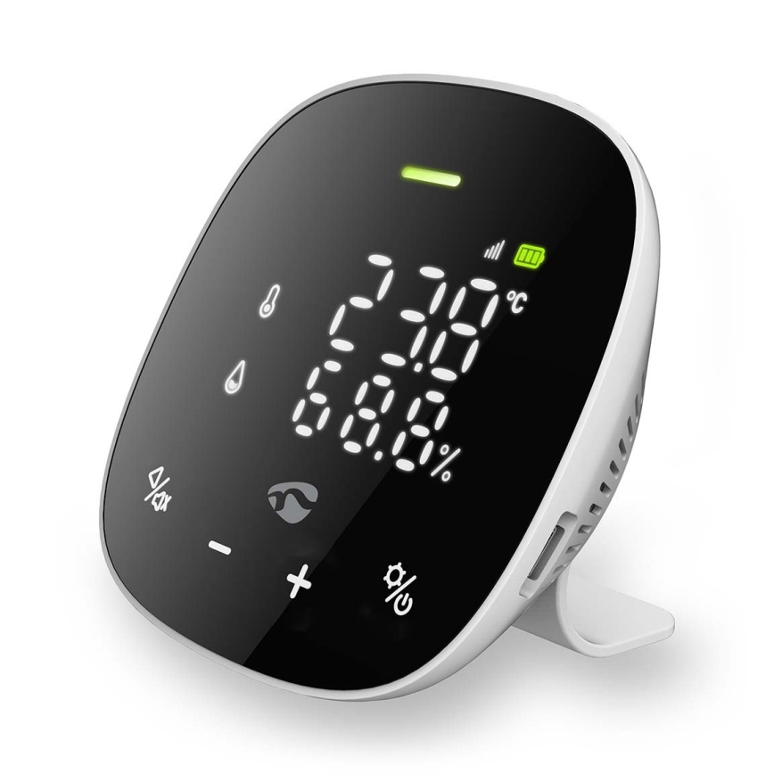 Inteligentny monitor jakości powietrza z LED wyświetlaczem SmartLife Wi-Fi