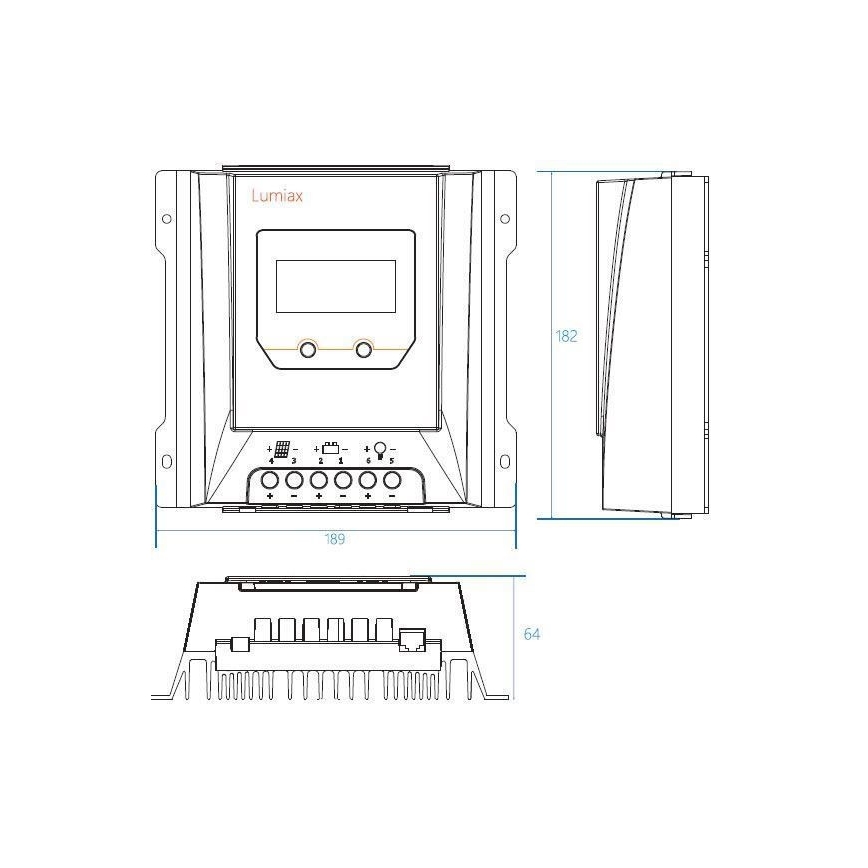 Inteligentny regulator ładowania solarnego MPPT 12-24V/20A IP32