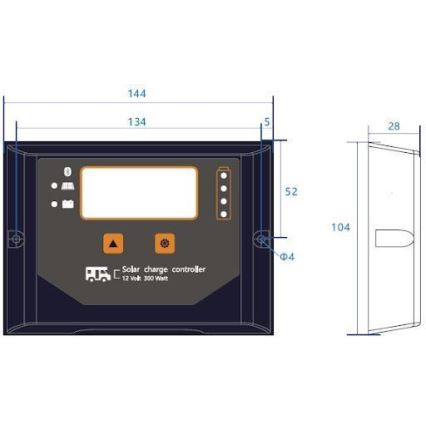 Inteligentny regulator ładowania solarnego PWM 12V/20A