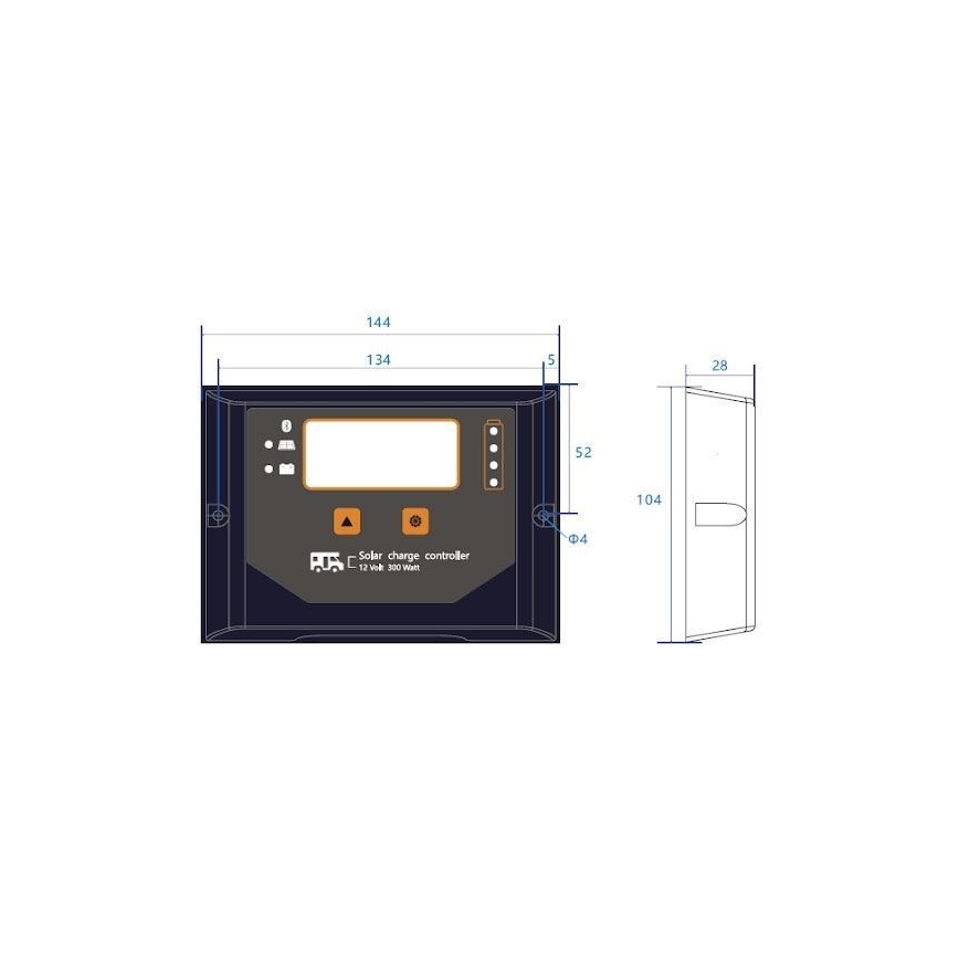 Inteligentny regulator ładowania solarnego PWM 12V/20A