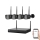 Inteligentny system kamerowy + 4 kamery z czujnikiem, 2K+, 12V, IP65, Wi-Fi, Tuya
