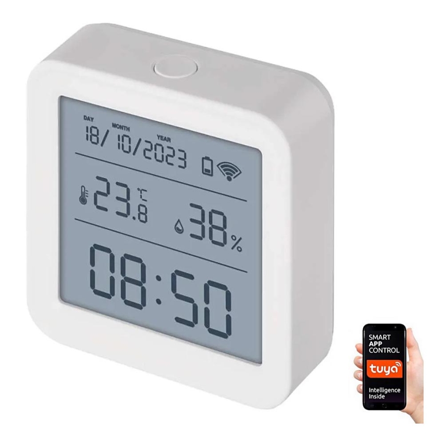 Inteligentny termometr cyfrowy GoSmart 3xAAA Tuya biały