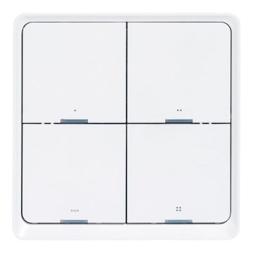 Inteligentny włącznik 4-przyciskowy 1xCR2430 biały