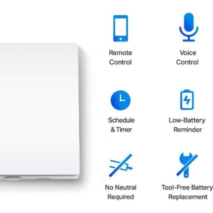 Inteligentny włącznik światła 2× AAA