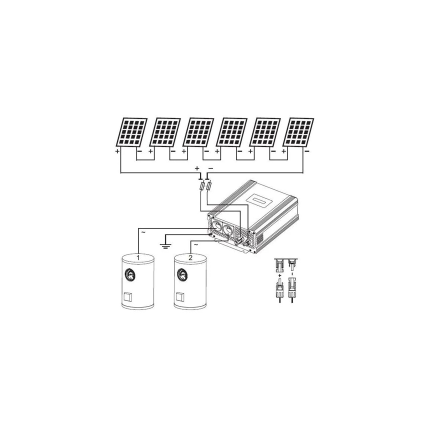 Inwerter solarny do podgrzewania wody ECO Solar Boost Evo MPPT-4000 4kW PRO