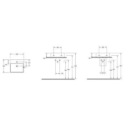 Isvea - Umywalka nablatowa PURITY 50x42 cm ceramika/biała
