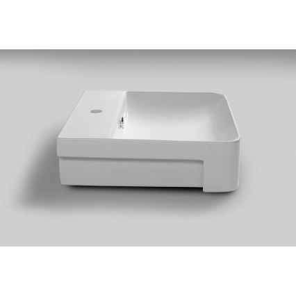 Isvea - Umywalka półwpuszczana SOTT AQUA 59x49 cm ceramika/biała