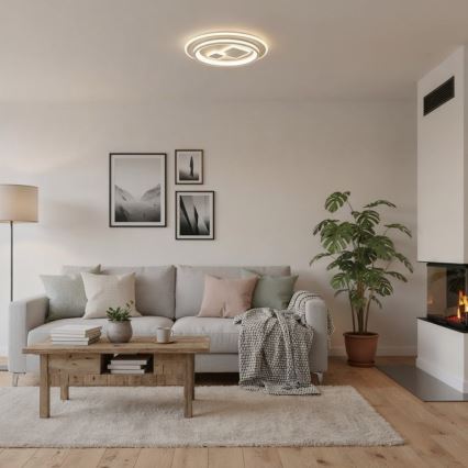 ITALUX - ściemnialna lampa sufitowa LED PARCO 55W/230V 3000–6500K Ø50 cm biała + pilot zdalnego sterowania