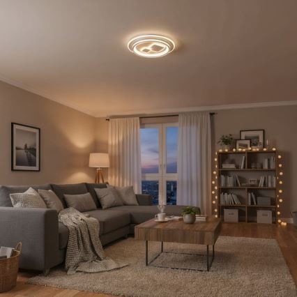 ITALUX - ściemnialna lampa sufitowa LED PARCO 55W/230V 3000–6500K Ø50 cm biała + pilot zdalnego sterowania