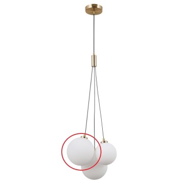 ITALUX - Klosz zamienny do żyrandola PERLOS G9 śr. 13 cm biały