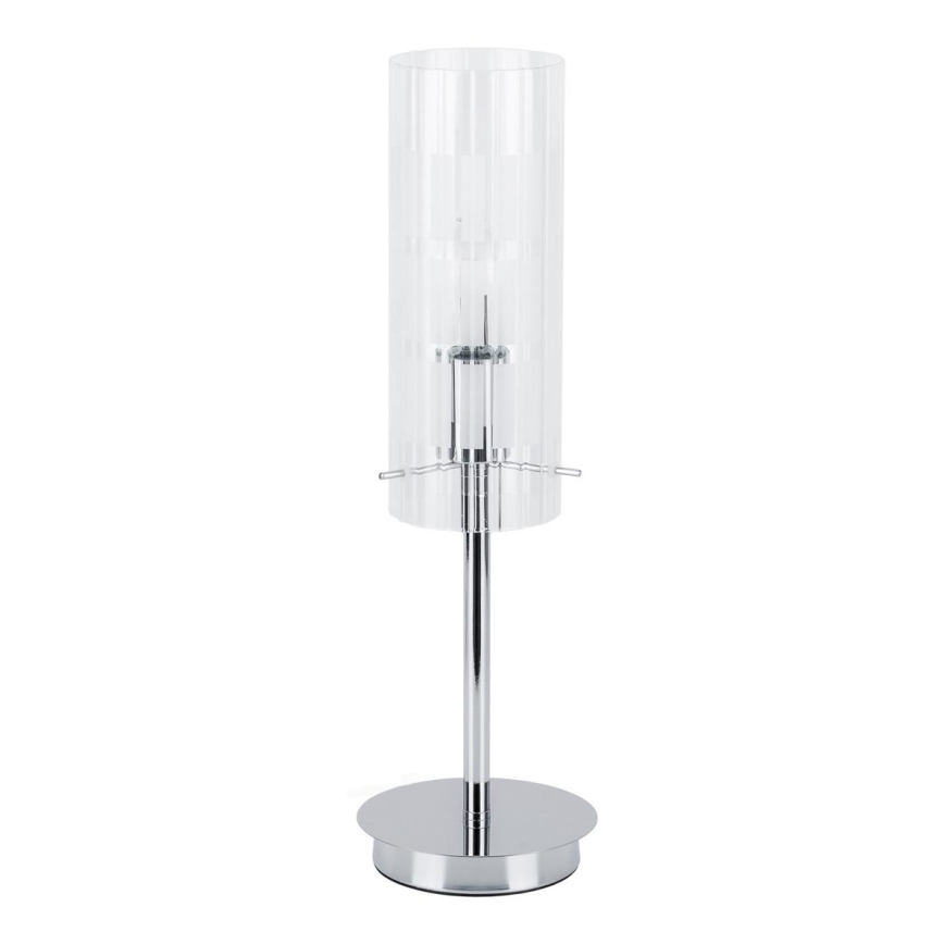 ITALUX - Lampa stołowa MAX 1xE27/60W/230V chrom błyszczący/przezroczysty