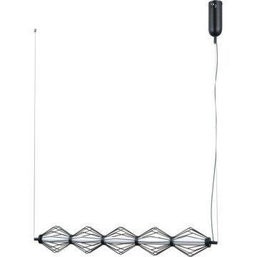 ITALUX - Lampa wisząca LED na linkach SEVILLA LED/25W/230V 3000K czarna