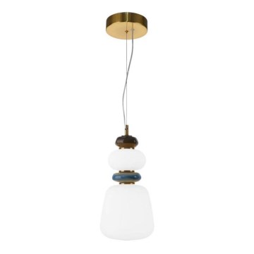 ITALUX - Lampa wisząca LED na przewodzie EVANS LED/12W/230V 3000K złoty/biały