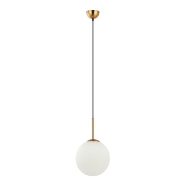 ITALUX - Lampa wisząca na linkach DEORE 1xE27/40W/230V śr. 25 cm brąz