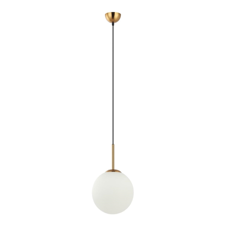 ITALUX - Lampa wisząca na linkach DEORE 1xE27/40W/230V śr. 25 cm brąz