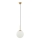 ITALUX - Lampa wisząca na linkach DEORE 1xE27/40W/230V śr. 25 cm brąz