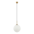 ITALUX - Lampa wisząca na linkach DEORE 1xE27/40W/230V śr. 30 cm brąz