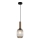 ITALUX - Lampa wisząca na linkę ANTIOLA 1xE27/40W/230V śr. 15 cm brąz