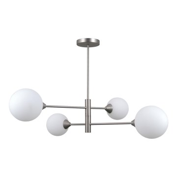 ITALUX - Lampa wisząca na pręcie EVORA 4xG9/5W/230V nikiel