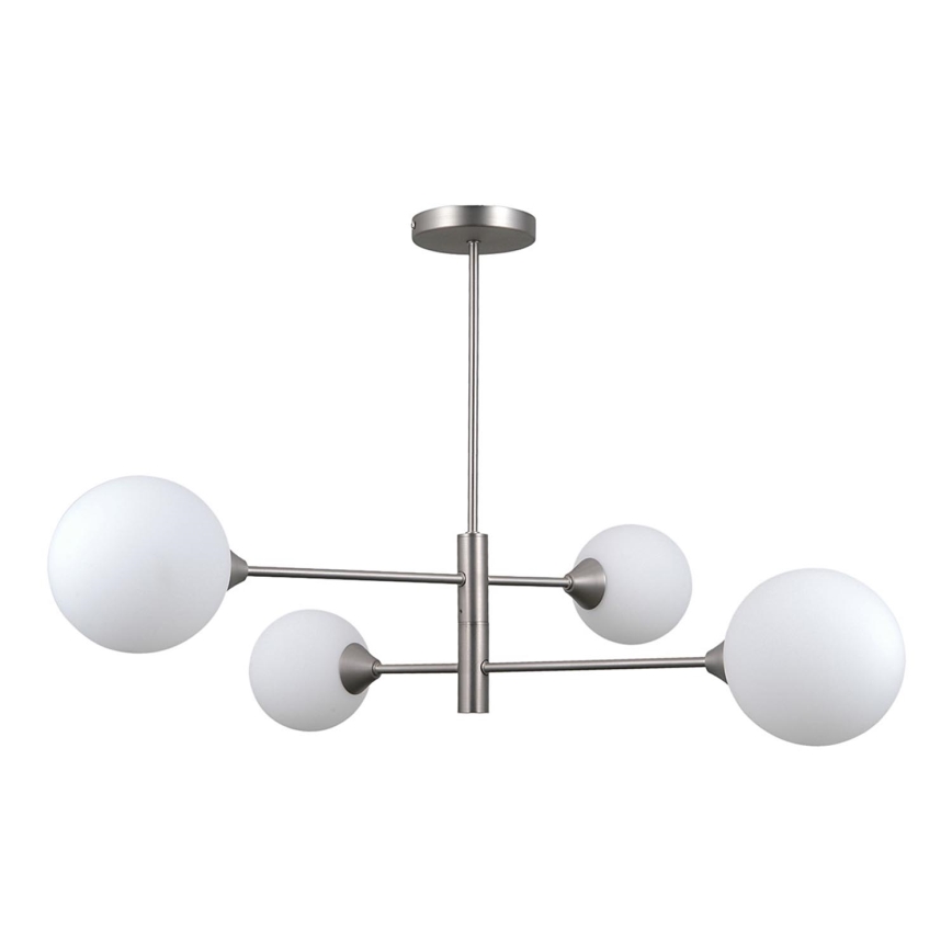 ITALUX - Lampa wisząca na pręcie EVORA 4xG9/5W/230V nikiel
