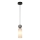 ITALUX - Lampa wisząca na przewodzie SANTOS 1xG9/40W/230V czarna