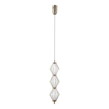 ITALUX - LED Lampa wisząca na lince SEVILLA LED/15W/230V 3000K złota