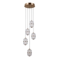 ITALUX - LED żyrandol na lince ALANI 5xLED/5,6W/230V 3000K złoty
