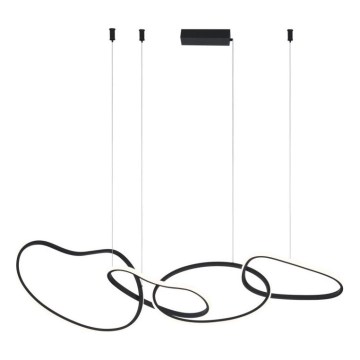 ITALUX - LED żyrandol na lince FONTE LED/60W/230V 3000/4000/6000K czarny
