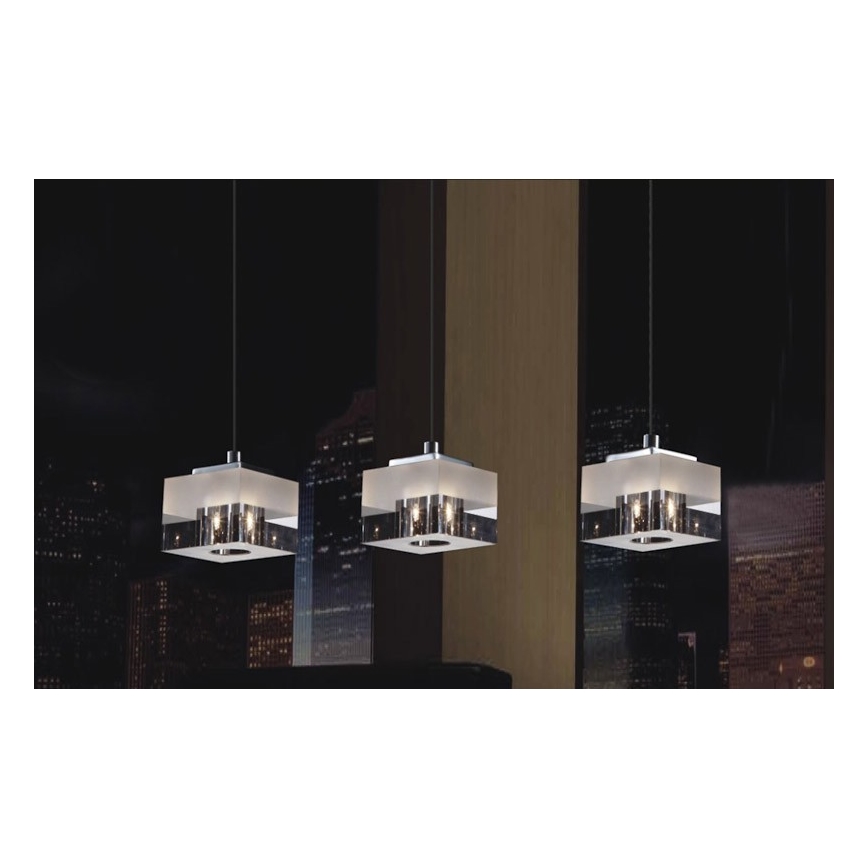 ITALUX - Lampa wisząca na linkę CUBRIC 1xG9/28W/230V