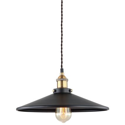 ITALUX - Żyrandol na lince VERDA 1xE27/40W/230V śr. 36 cm czarny